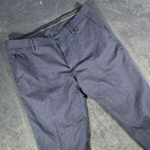 Zara Coolmax‎ Dress Pants Plaid Checkered Lightweight Comfort USA 36